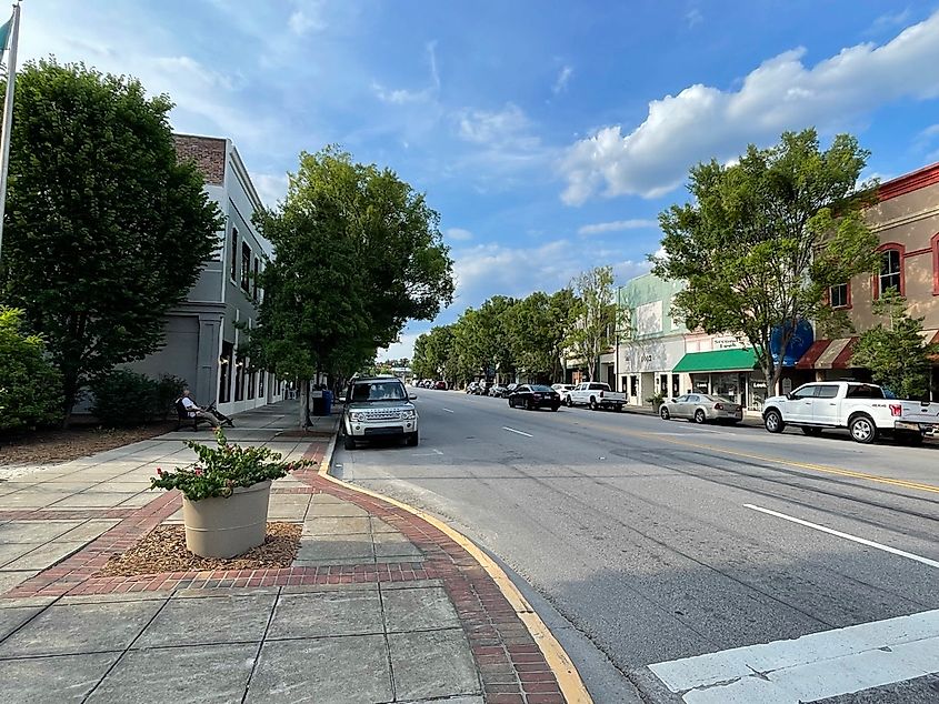  Downtown Camden, South Carolina.