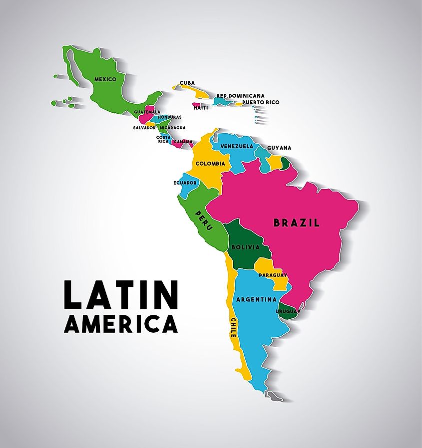 Latin America Map Vectorfair 