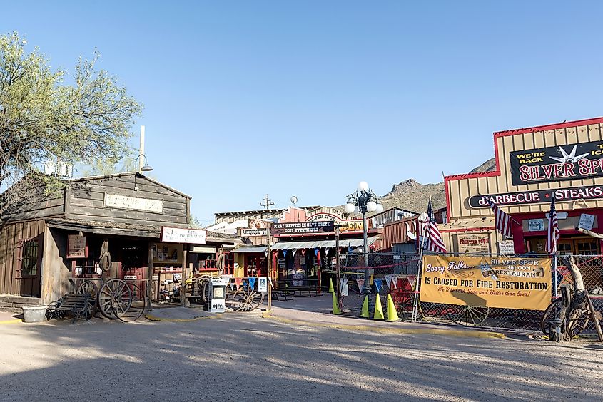 Frontier Town, Cave Creek, Arizona, USA. Editorial credit: tishomir / Shutterstock.com