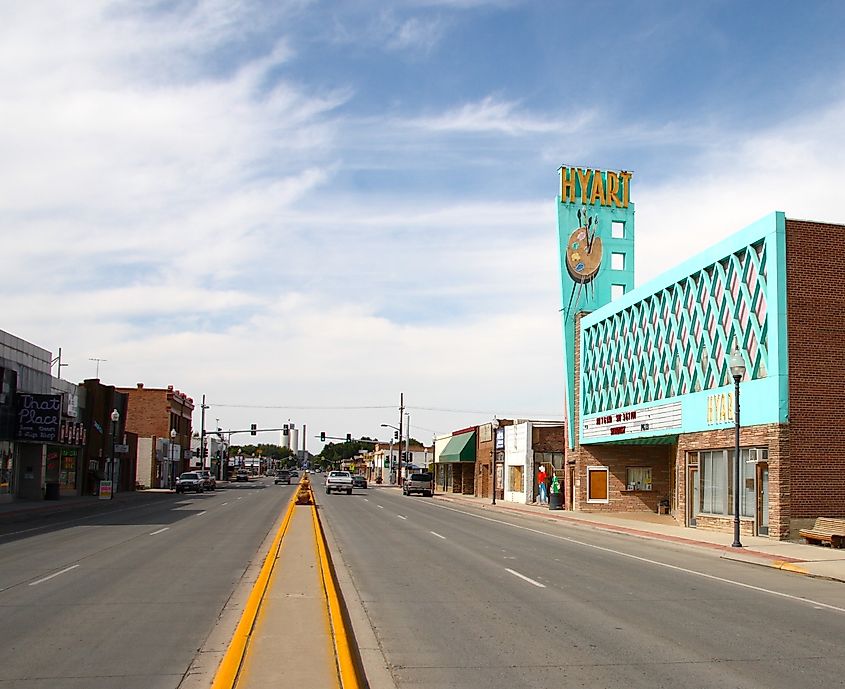 Main street Lovell, Wyoming