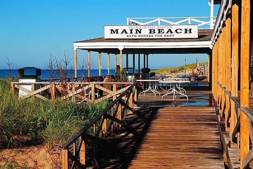 Main Beach in East Hampton, New York. Editorial credit: James Kirkikis / Shutterstock.com