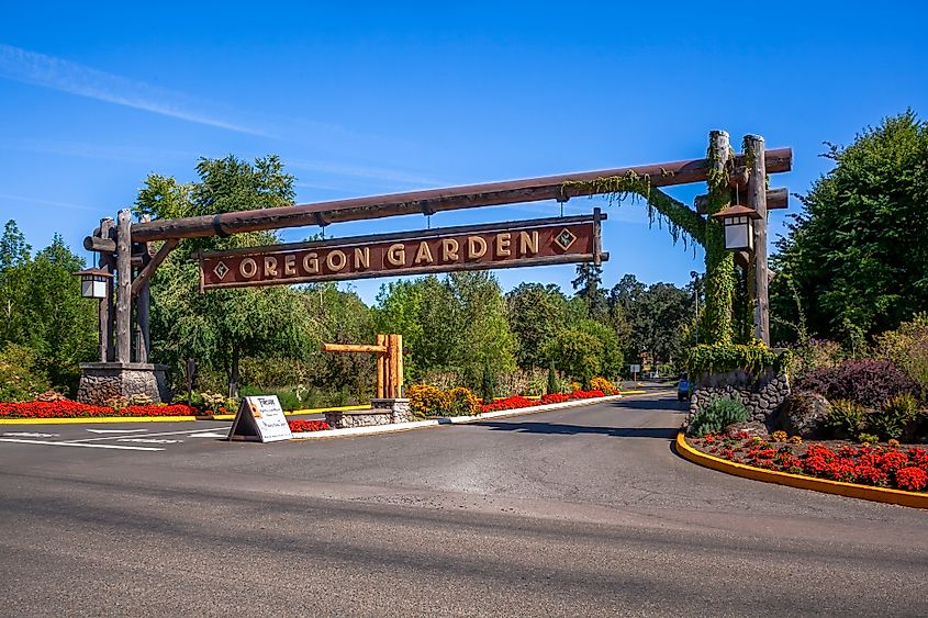 The beautiful Oregon Garden in Silverton, Oregon.