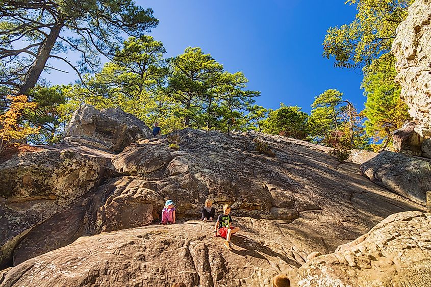 Devils Slide of Robbers Cave State Park