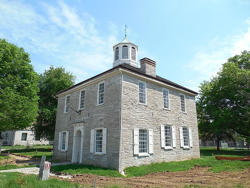 First Indiana State Capitol in Corydon, Indiana.