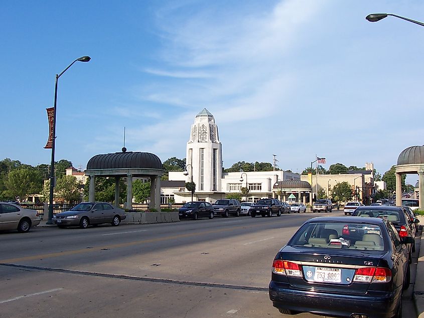 Downtown St. Charles, Illinois.