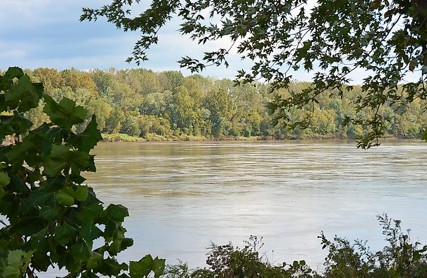 Missouri River in Autumn viewed from New Haven, MO.