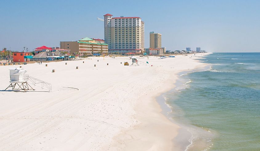 Beaches of Pensacola Beach, Florida.