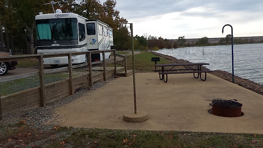 Beard's Bluff Corps of Engineers Campground on Millwood Lake in Arkansas