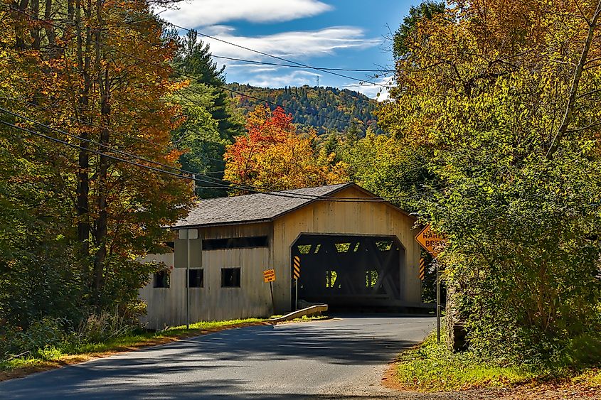 Bissel covered bridge near Charlemont, Massachusette.