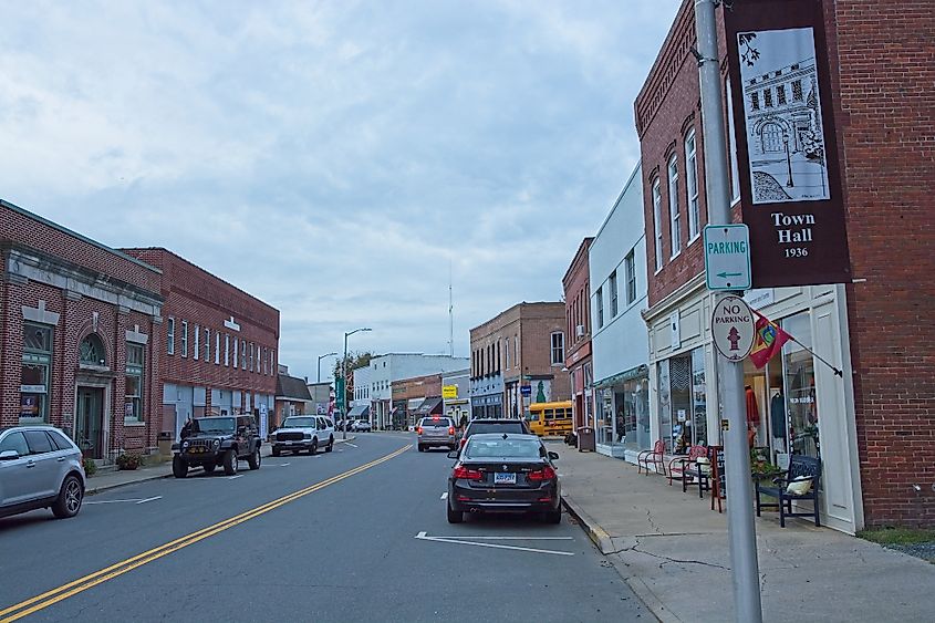 Market Street in Onancock, Virginia