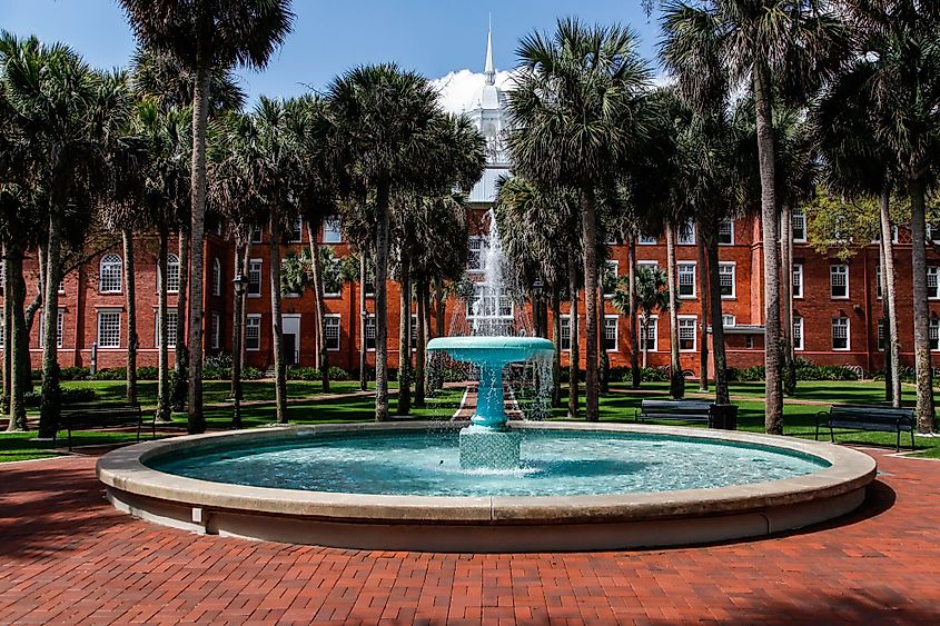 Stetson University area in DeLand, Florida.