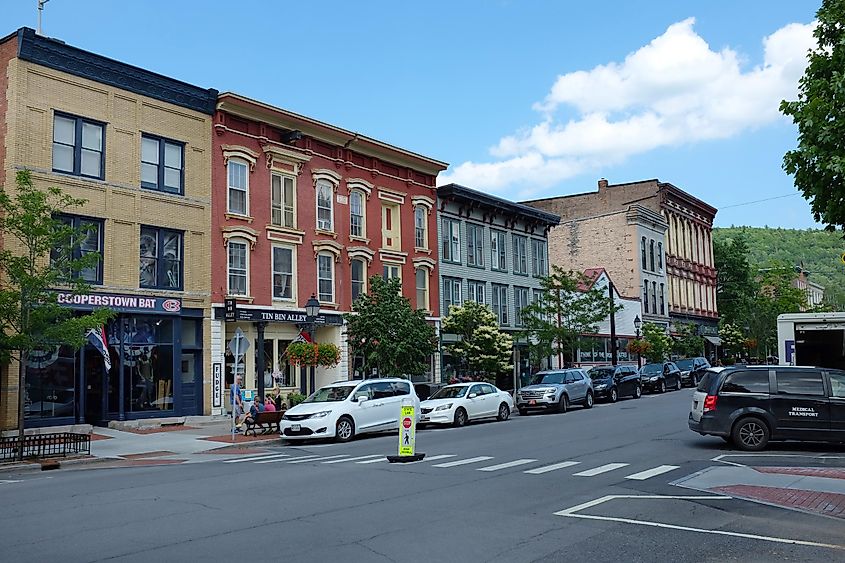 Main Street in Cooperstown, New York.