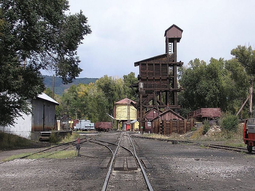 Cumbres & Toltec Narrow Gauge rail yard, Chama, New Mexico