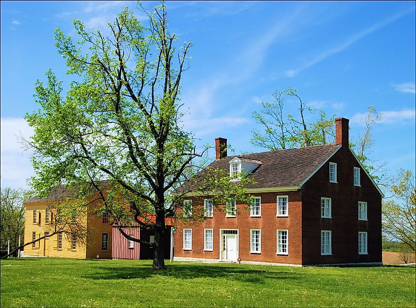 Old Historic building at Shaker Village in Kentucky