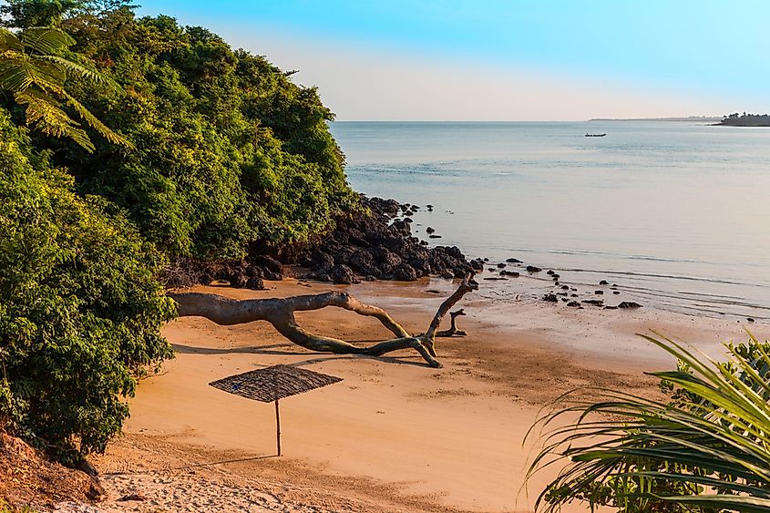 A beach in Guinea-Bissau