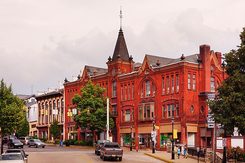 Street view in Bellefonte, Pennsylvania