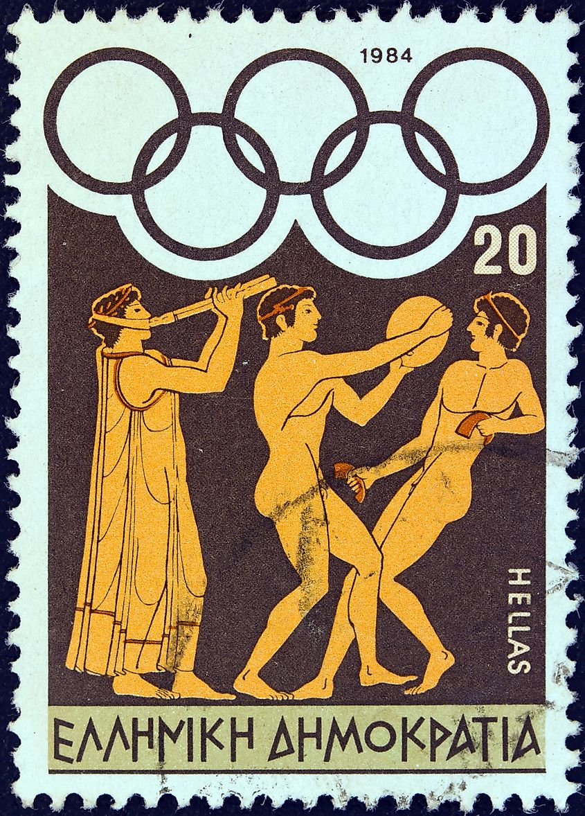 A stamp printed in Greece in 1984