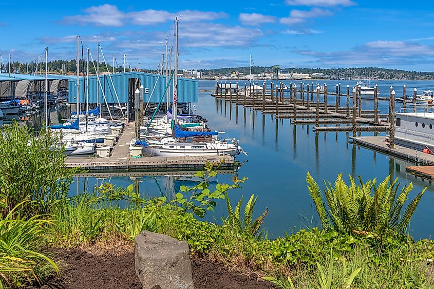 The marina at Port Orchard, Washington