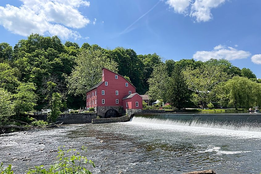 Red Mill on the Raritan River near Clinton, New Jersey