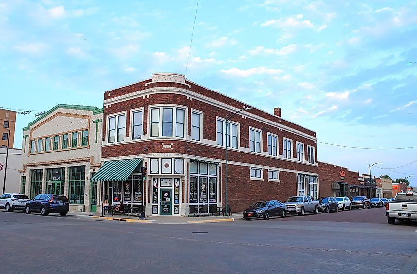 Historic buildings in Hays, Kansas.