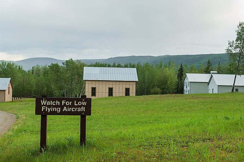 Fort Egbert near Eagle, Alaska, along the Yukon River.