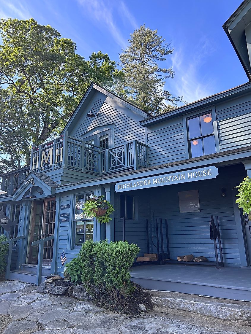 Historic Highlander Mountain House Boutique Hotel in Highlands, North Carolina.
