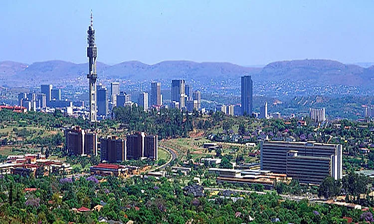 Aerial view of Pretoria, South Africa