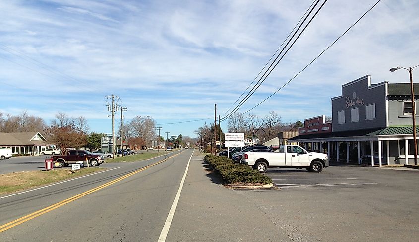 Downtown Nellysford, Virginia