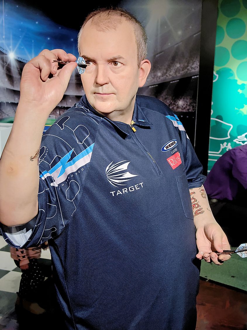 Philip Douglas Taylor - English retired professional darts player, won 216 professional tournaments, including a record 16 World Championships. Editorial credit: ALLYOU Grzegorz Wasowicz / Shutterstock.com