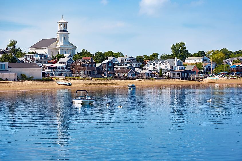 The Cape Cod seashore in Provincetown, Massachusetts