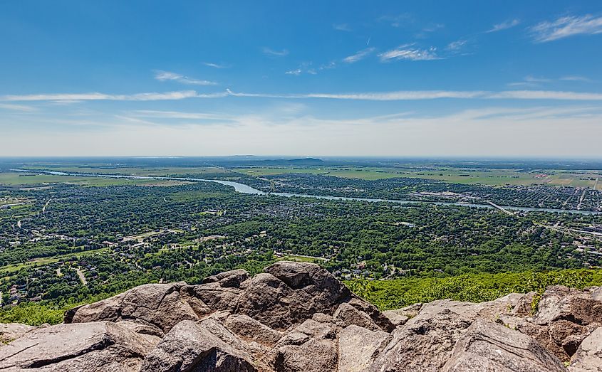 Mount Saint-Hilaire in Quebec, Canada.