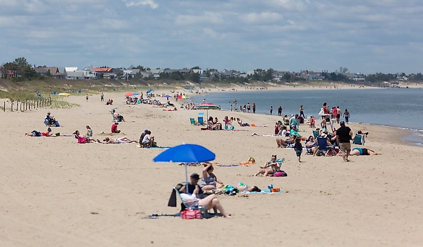 The beach in Lewes, Delaware.