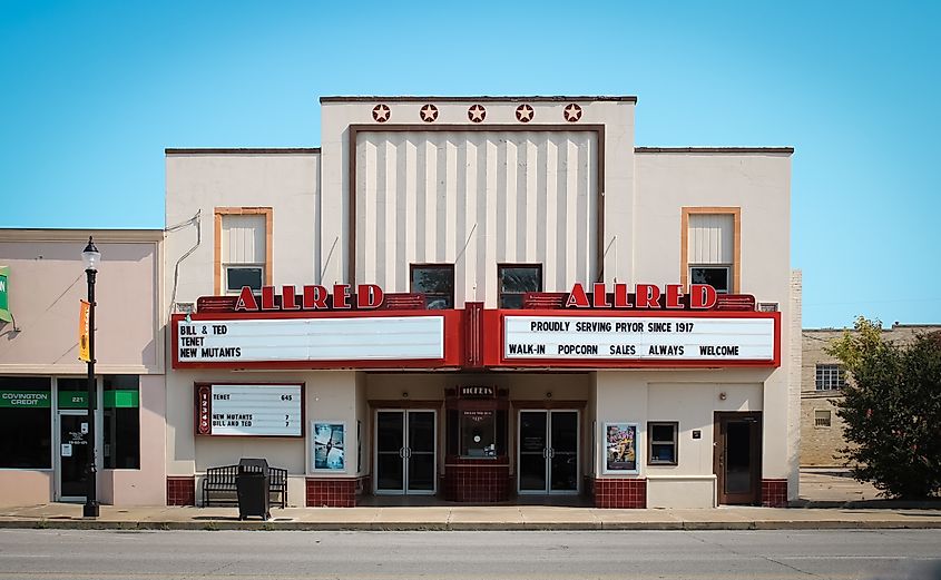 Main Street in Pryor Creek, Oklahoma