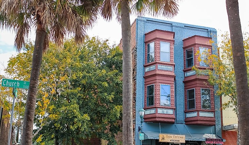 A downtown building in Orangeburg, South Carolina.