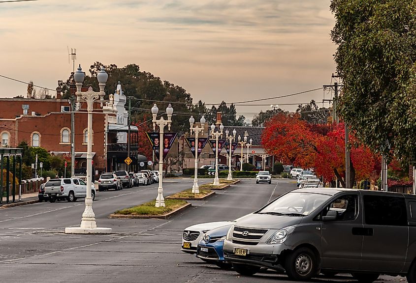 Street view in Bathurst, New South Wales