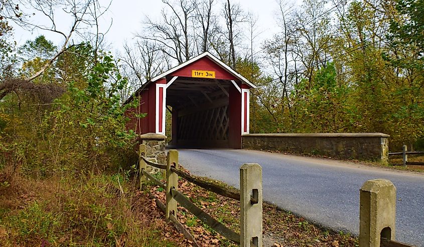 Ashland Covered Bridge in Delaware.