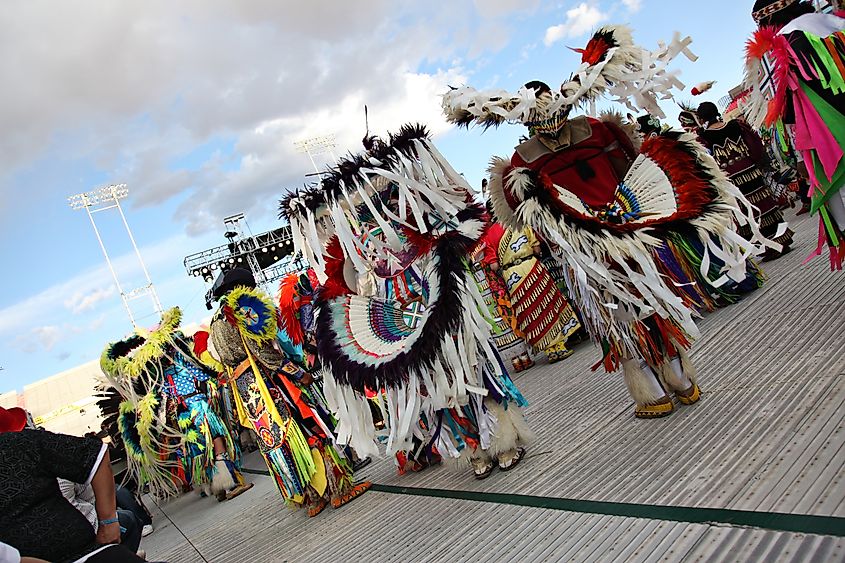 The Gathering of Nations is the largest Indian Pow Wow in North America