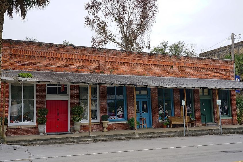 Historical area of Micanopy, Florida.