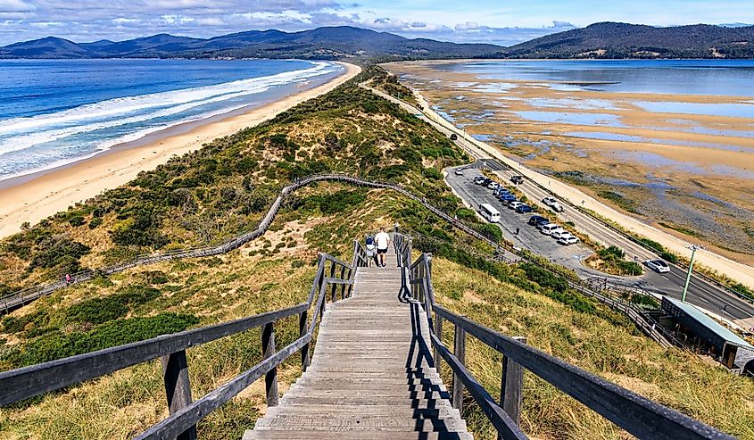 The Neck, Truganini Lookout, Lunawanna, Bruny Island, Tasmania, Australia.