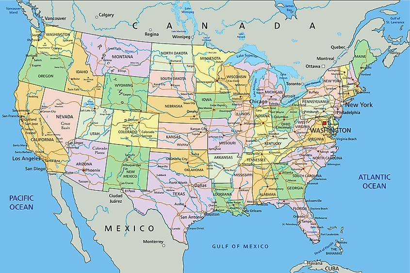 The Doubly Landlocked Us States Worldatlas