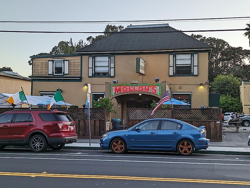 Molloy's Irish Pub in Colma, California.