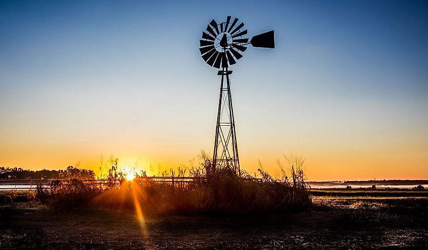 Early Morning Windmill West Point, Mississippi