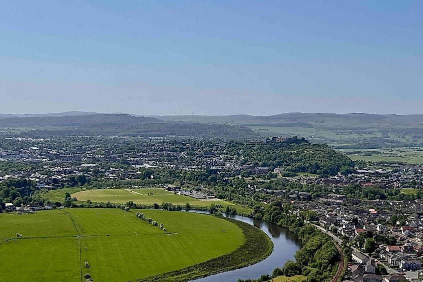 Stirling Castle as seen from the Wallace Monument Image credit Bryan Dearsley