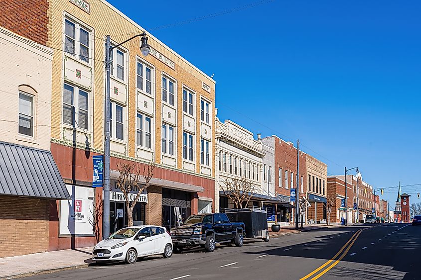 Downtown Henderson in North Carolina.