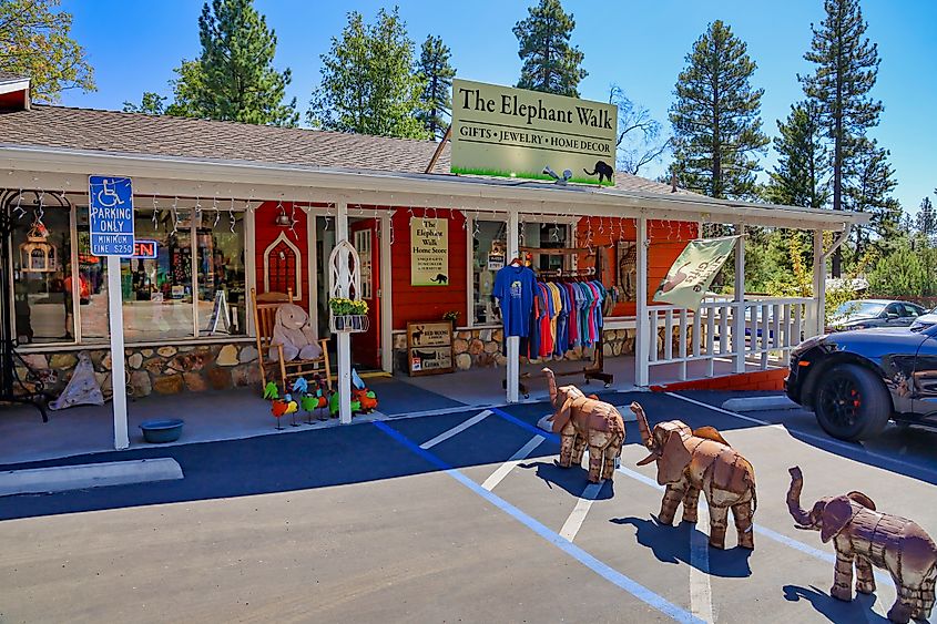 The Elephant Walk store in Idyllwild, California, USA.