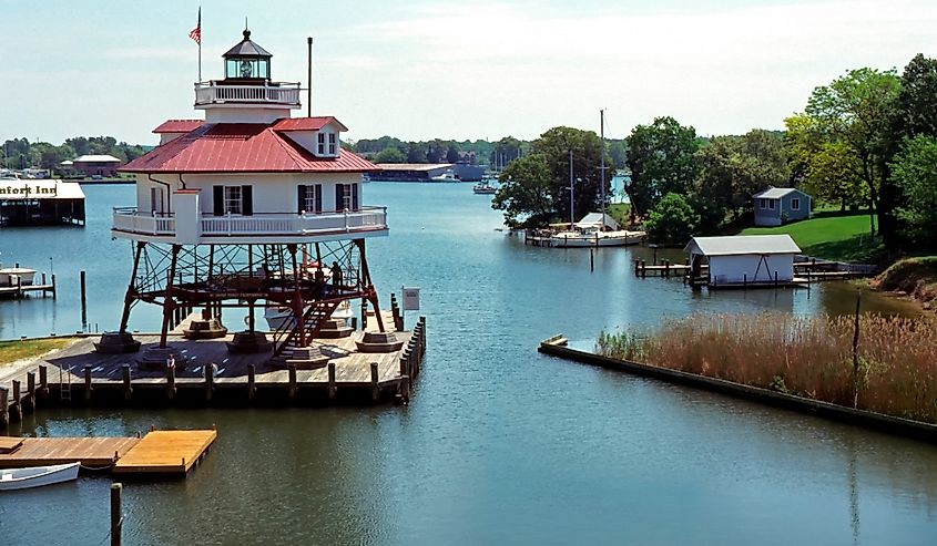 Drum Point Lighthouse, Solomons Island, Maryland.