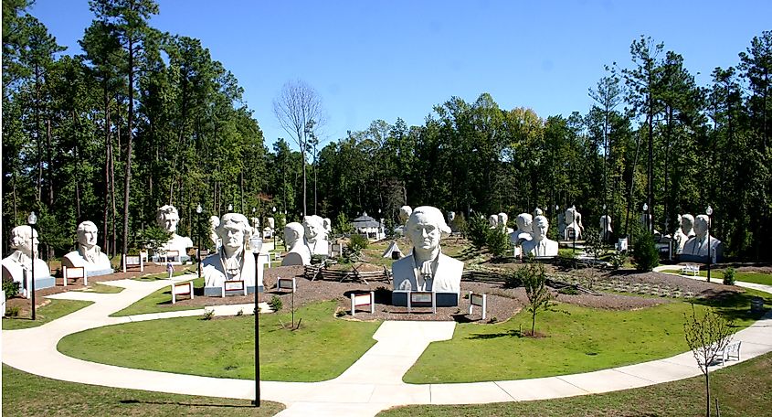 Presidents Heads, Williamsburg, Virginia.