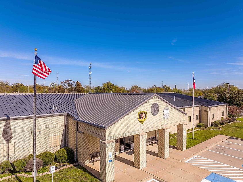 Police station in White Settlement, Texas.