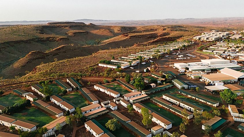 Yandicoogina Mining Camp in Pilbarra, Western Australia.