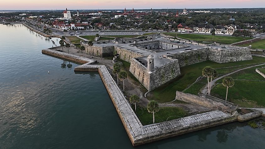 Castillo de San Marcos in St. Augustine, Florida.